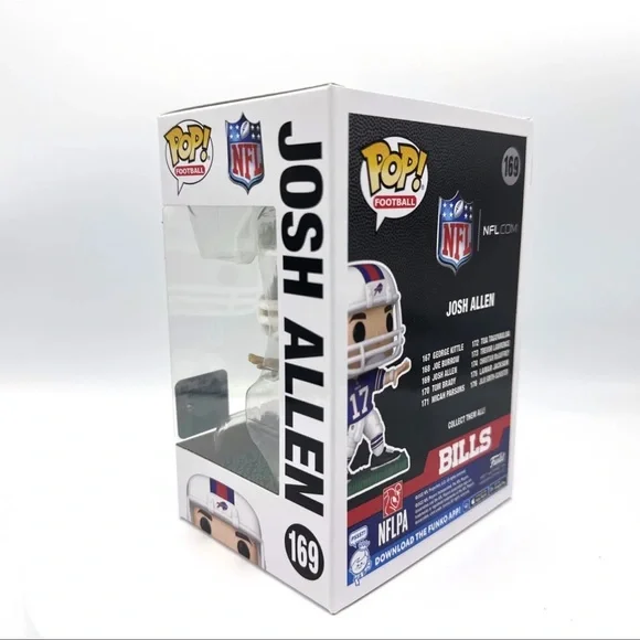 Funko Pop! NFL Josh Allen Away Jersey 169 Buffalo Bills With Protector Mint - Picture 2 of 3